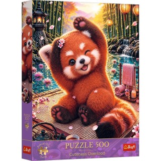 Puzzle Trefl - Cuteness Overload : Charming Red Panda - 500 pièces