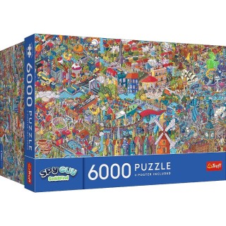 Puzzle Trefl - Kazstudio : La Famille Treflik - 6000 pièces