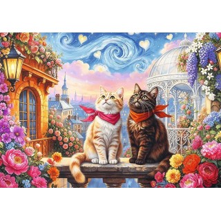 Puzzle Trefl - Purrfect Love - 500 pièces