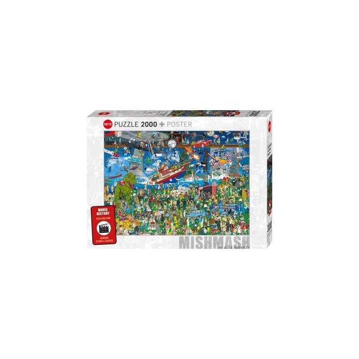 Puzzle Heye - Mishmash : Movie History - 2000 pièces