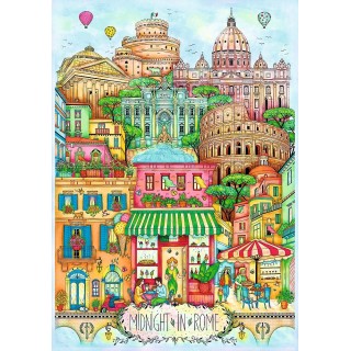 Puzzle Trefl - Minuit à Rome - 1000 pièces