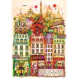 Puzzle Trefl - Minuit à Paris - 1000 pièces