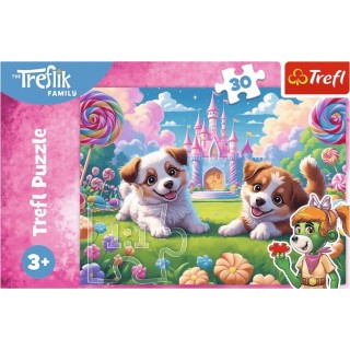 Puzzle Trefl - Les Trefliks et les Chiots - 30 pièces