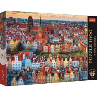 Puzzle Trefl - Vue de Gdańsk, Pologne - 1000 pièces