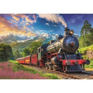 Puzzle Trefl - 40 ans : Voyage en Train - 1000 pièces