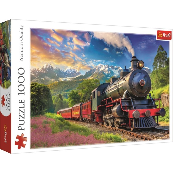 Puzzle Trefl - 40 ans : Voyage en Train - 1000 pièces