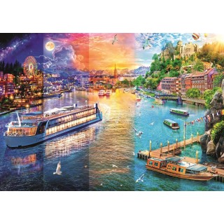 Puzzle Trefl - Croisière sur la Rivière - 1000 pièces