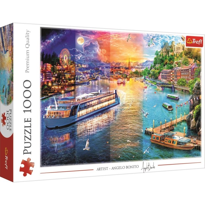 Puzzle Trefl - Croisière sur la Rivière - 1000 pièces