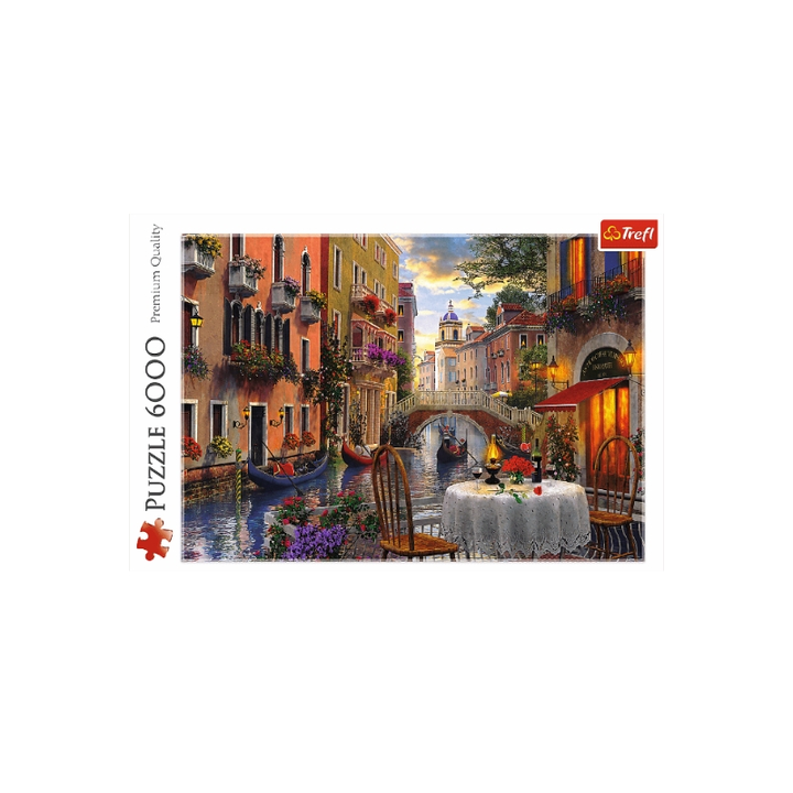 Puzzle Trefl - Dîner Romantique à Venise - 6000 pièces