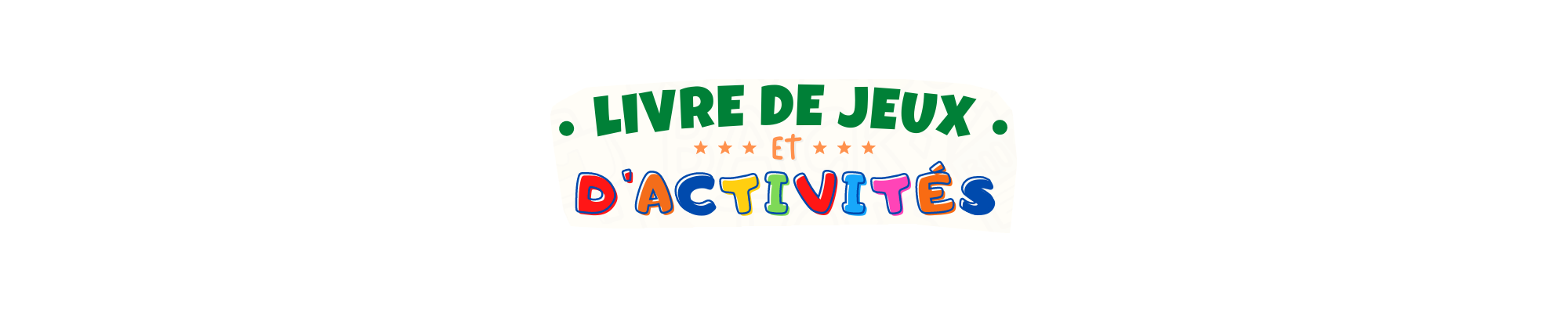 Livres de jeux et d'activités