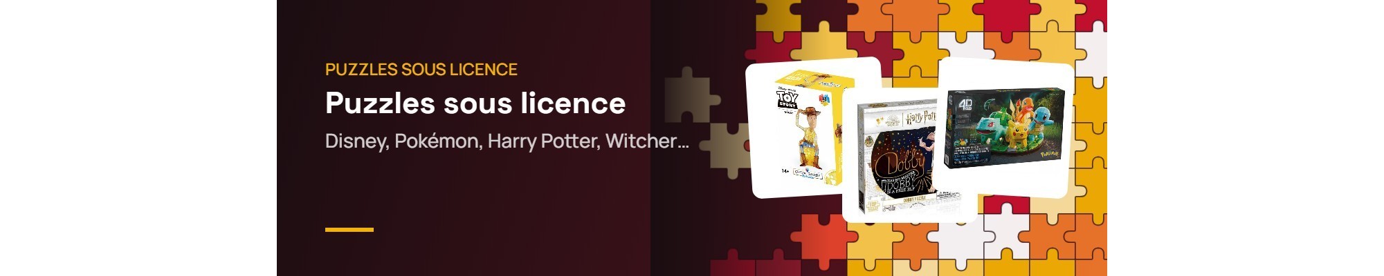 Puzzles sous licence