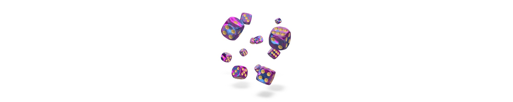 Set de 12 dés 6 
